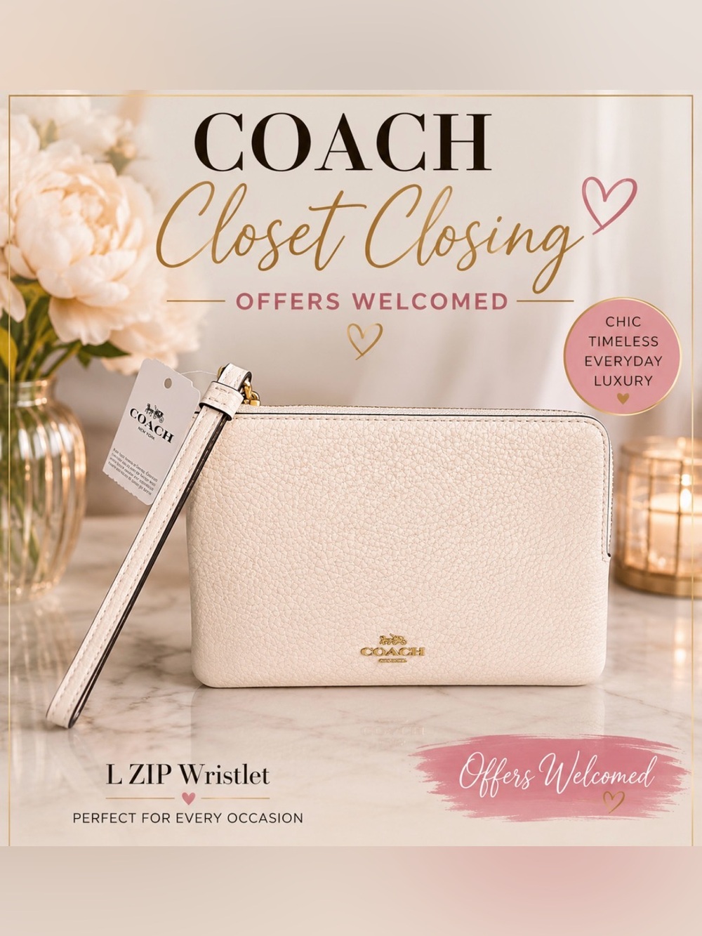 Coach L ZIP Wristlet